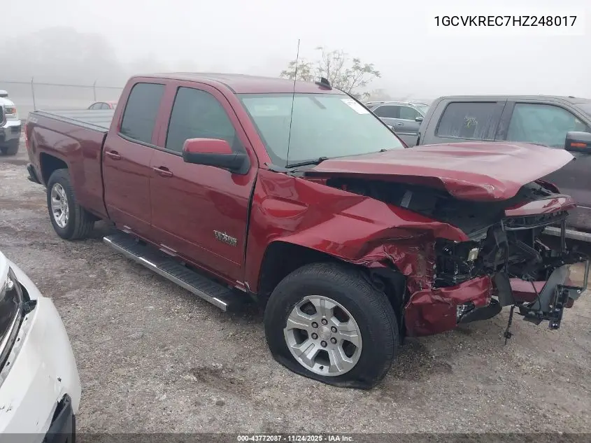1GCVKREC7HZ248017 2017 Chevrolet Silverado 1500 2Lt