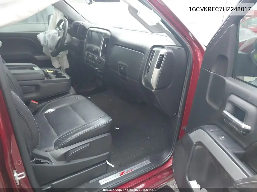 1GCVKREC7HZ248017 2017 Chevrolet Silverado 1500 2Lt