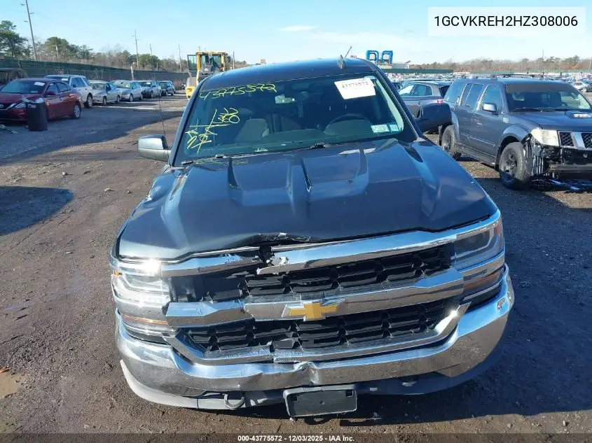 1GCVKREH2HZ308006 2017 Chevrolet Silverado 1500 1Lt