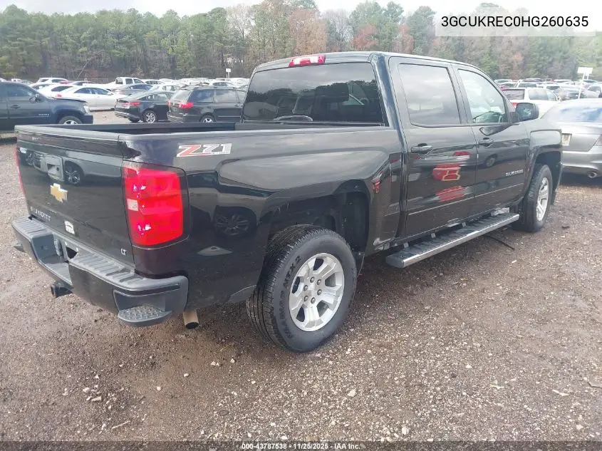 3GCUKREC0HG260635 2017 Chevrolet Silverado 1500 2Lt