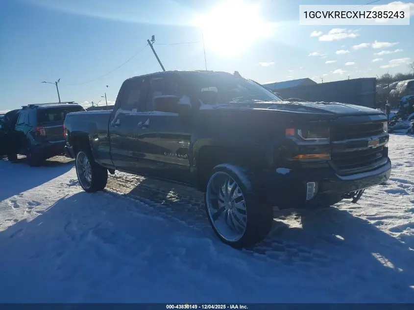 1GCVKRECXHZ385243 2017 Chevrolet Silverado 1500 2Lt