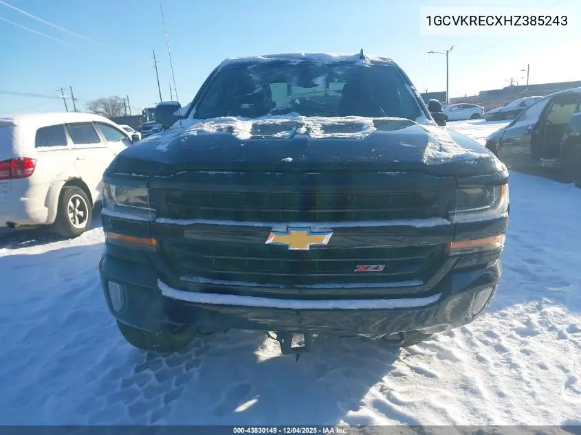 1GCVKRECXHZ385243 2017 Chevrolet Silverado 1500 2Lt