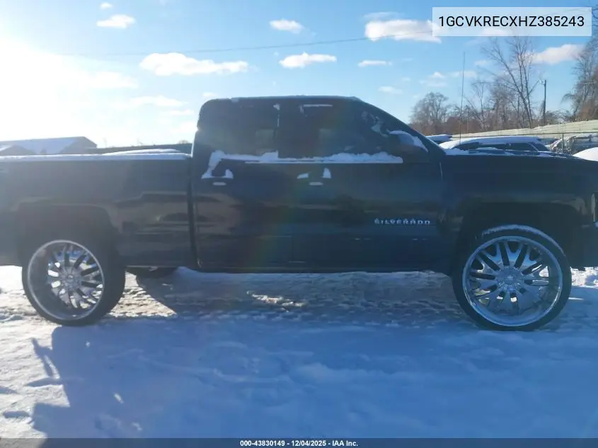 1GCVKRECXHZ385243 2017 Chevrolet Silverado 1500 2Lt