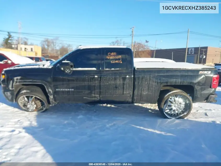 1GCVKRECXHZ385243 2017 Chevrolet Silverado 1500 2Lt