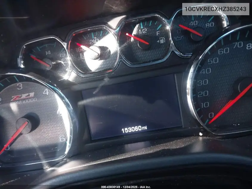 1GCVKRECXHZ385243 2017 Chevrolet Silverado 1500 2Lt
