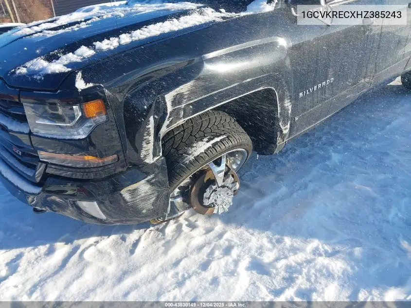 1GCVKRECXHZ385243 2017 Chevrolet Silverado 1500 2Lt