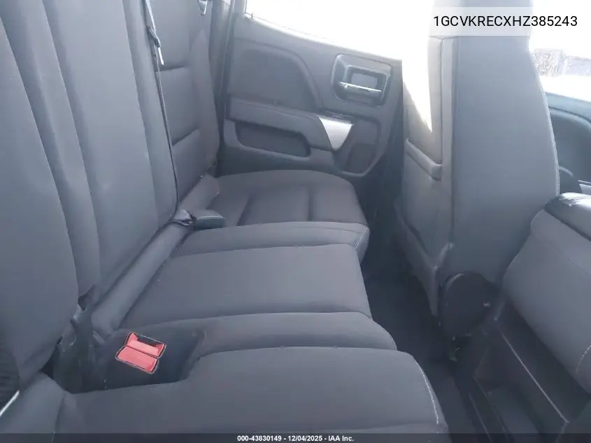 1GCVKRECXHZ385243 2017 Chevrolet Silverado 1500 2Lt