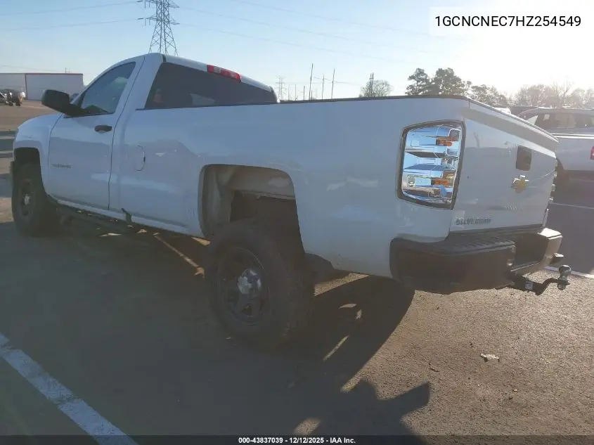 1GCNCNEC7HZ254549 2017 Chevrolet Silverado 1500 Wt