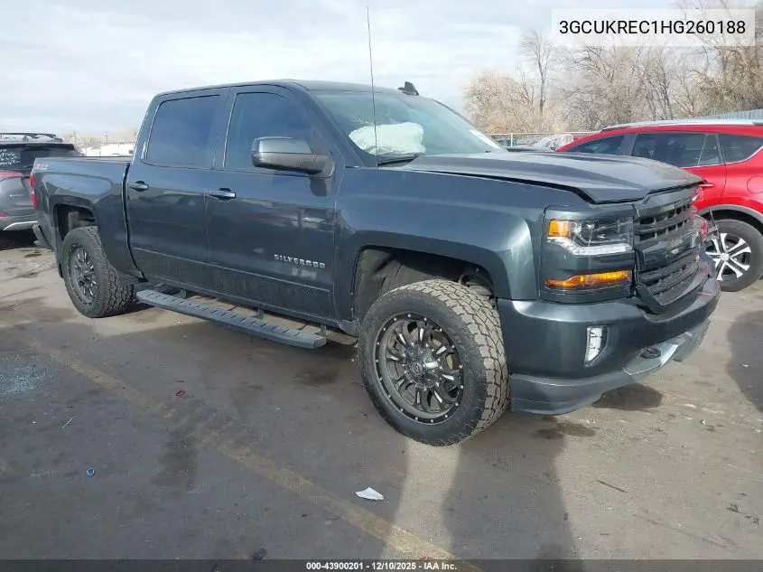 3GCUKREC1HG260188 2017 Chevrolet Silverado 1500 2Lt