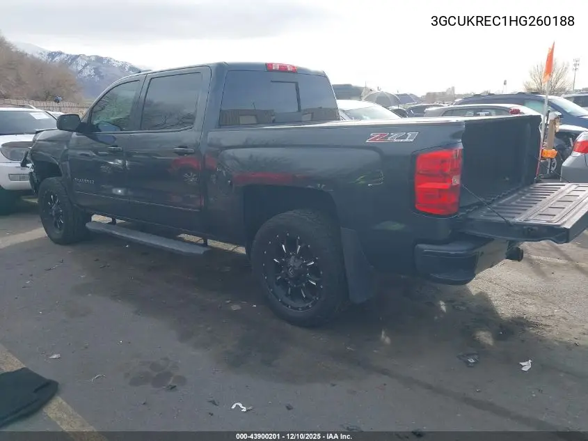 3GCUKREC1HG260188 2017 Chevrolet Silverado 1500 2Lt
