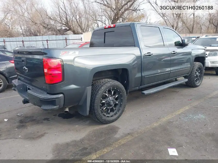 3GCUKREC1HG260188 2017 Chevrolet Silverado 1500 2Lt