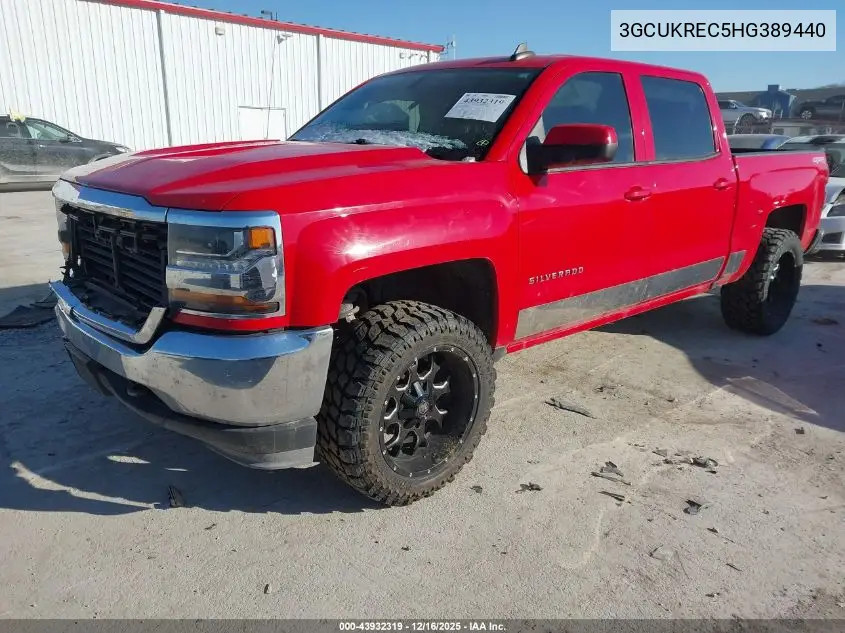 3GCUKREC5HG389440 2017 Chevrolet Silverado 1500 1Lt