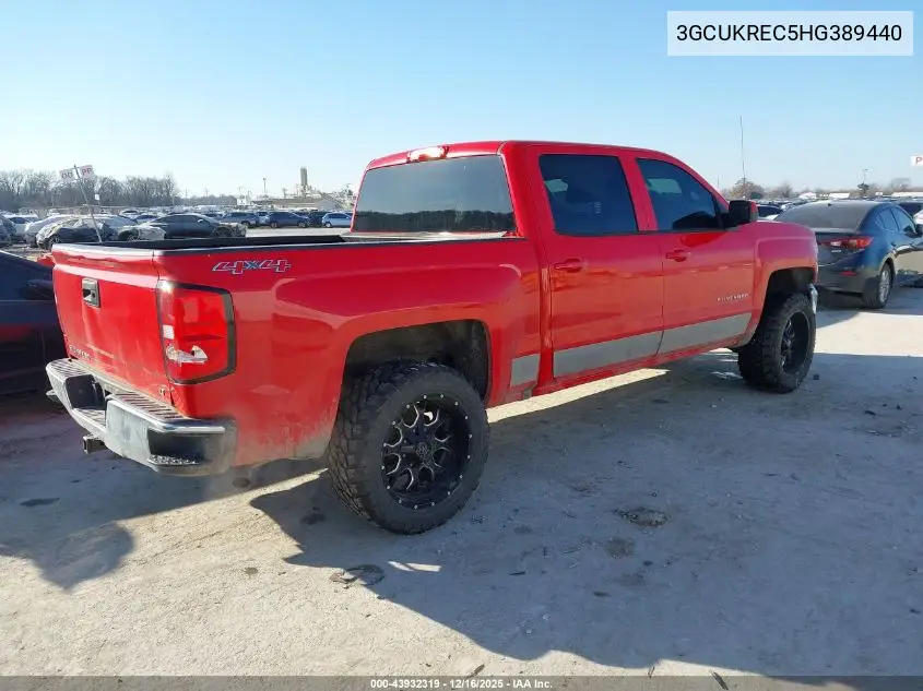 3GCUKREC5HG389440 2017 Chevrolet Silverado 1500 1Lt