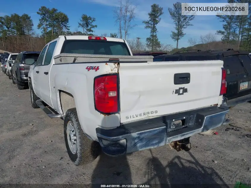 1GC1KUEG0HF230268 2017 Chevrolet Silverado 2500Hd Wt
