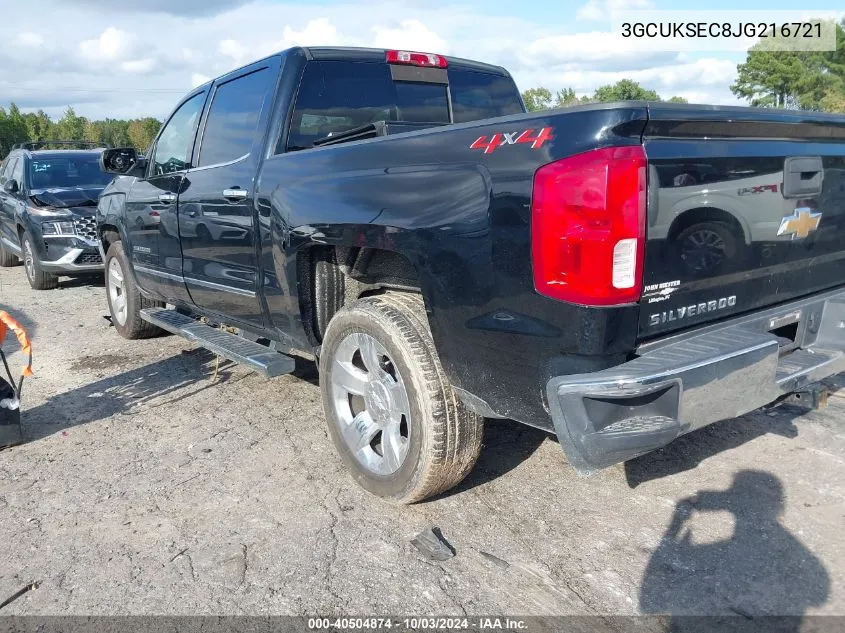 3GCUKSEC8JG216721 2018 Chevrolet Silverado 1500 1Lz