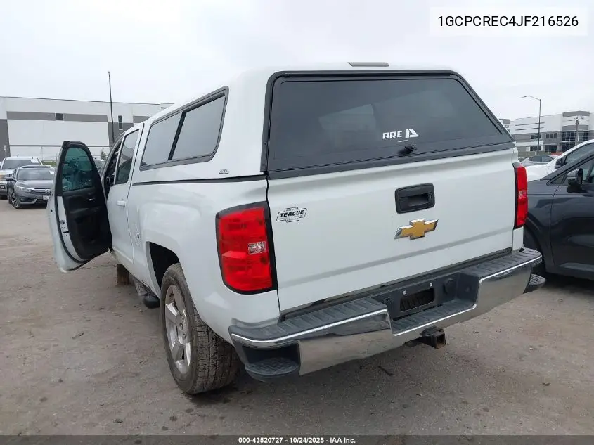 1GCPCREC4JF216526 2018 Chevrolet Silverado 1500 1Lt