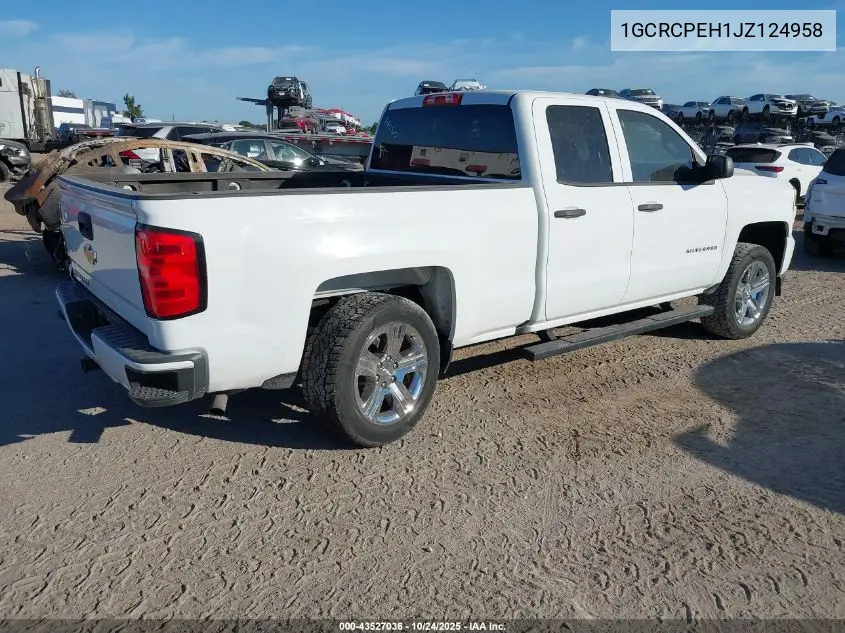 1GCRCPEH1JZ124958 2018 Chevrolet Silverado 1500 Custom
