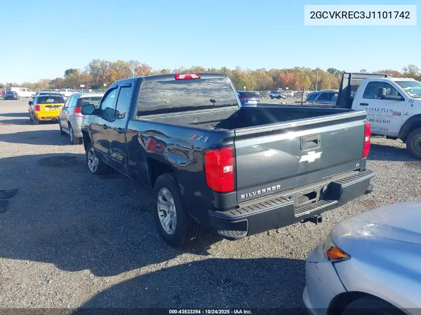 2GCVKREC3J1101742 2018 Chevrolet Silverado 1500 2Lt