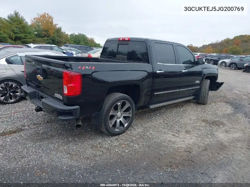 3GCUKTEJ5JG200769 2018 Chevrolet Silverado 1500 High Country