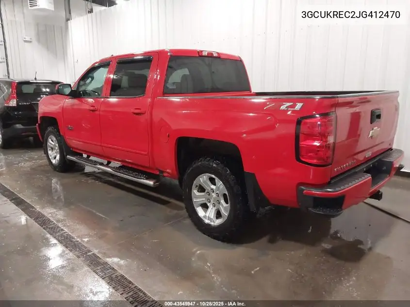 3GCUKREC2JG412470 2018 Chevrolet Silverado 1500 2Lt
