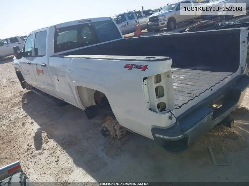 1GC1KUEY9JF252008 2018 Chevrolet Silverado 2500Hd Wt