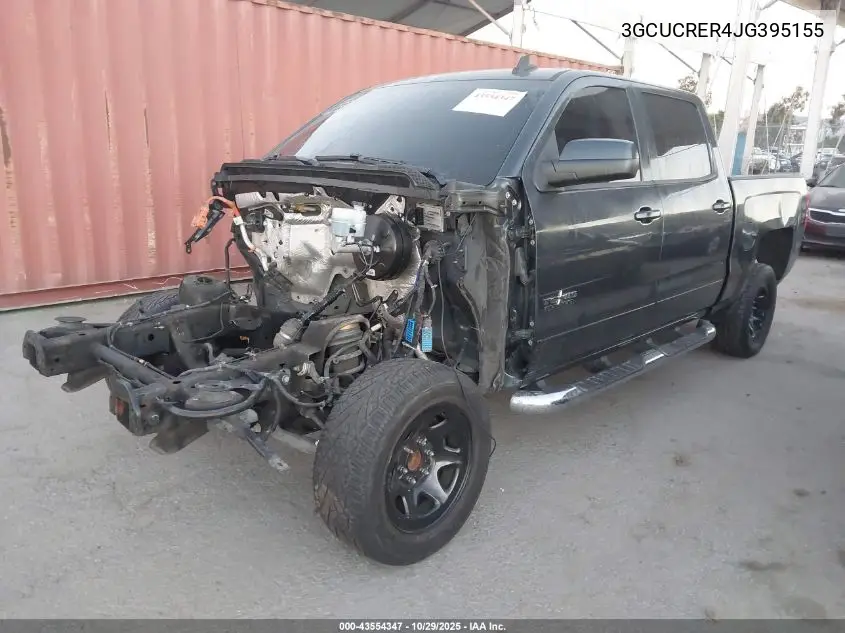 3GCUCRER4JG395155 2018 Chevrolet Silverado 1500 1Lt