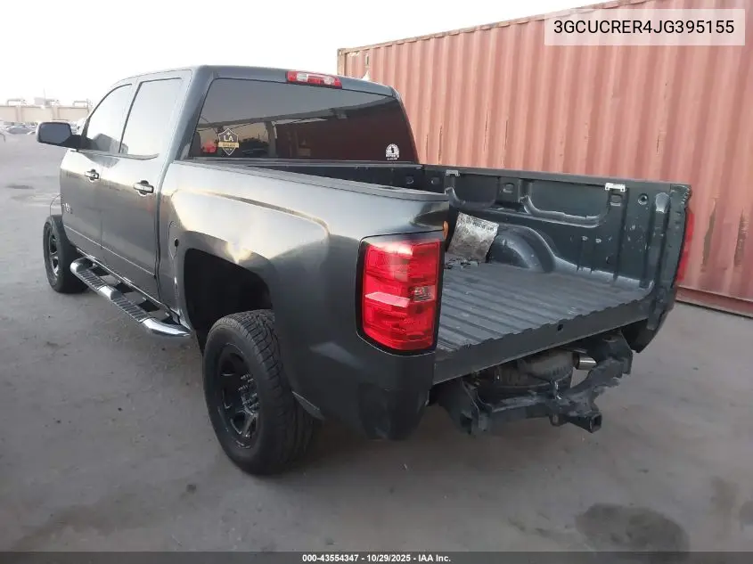 3GCUCRER4JG395155 2018 Chevrolet Silverado 1500 1Lt