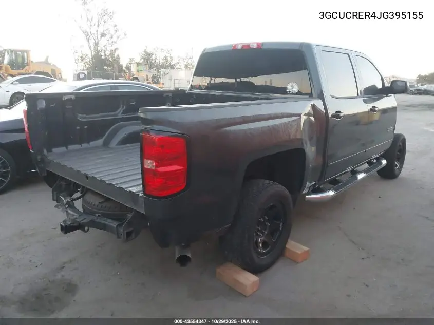 3GCUCRER4JG395155 2018 Chevrolet Silverado 1500 1Lt
