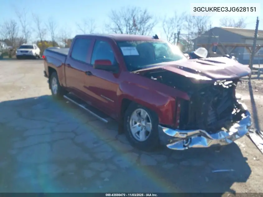 3GCUKREC3JG628151 2018 Chevrolet Silverado 1500 1Lt