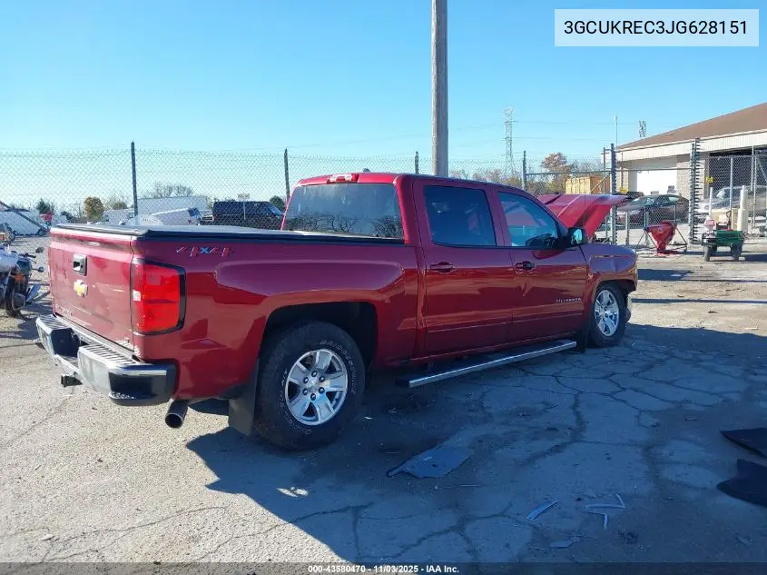 3GCUKREC3JG628151 2018 Chevrolet Silverado 1500 1Lt