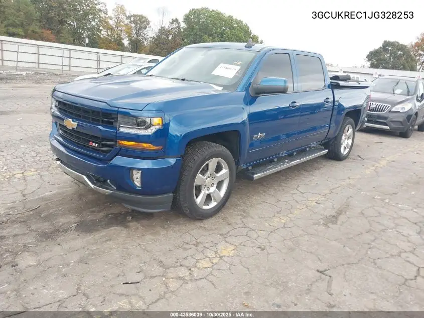 3GCUKREC1JG328253 2018 Chevrolet Silverado 1500 2Lt
