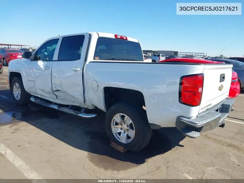 3GCPCREC5JG217621 2018 Chevrolet Silverado 1500 1Lt