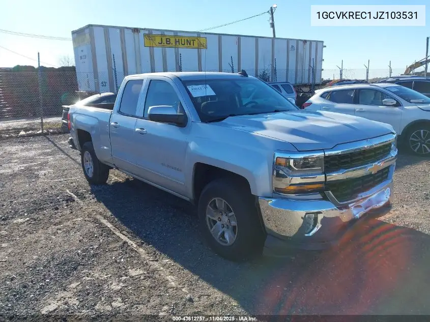 1GCVKREC1JZ103531 2018 Chevrolet Silverado 1500 1Lt