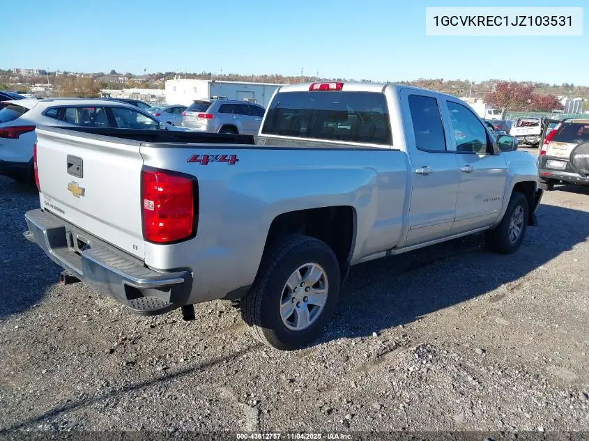 1GCVKREC1JZ103531 2018 Chevrolet Silverado 1500 1Lt