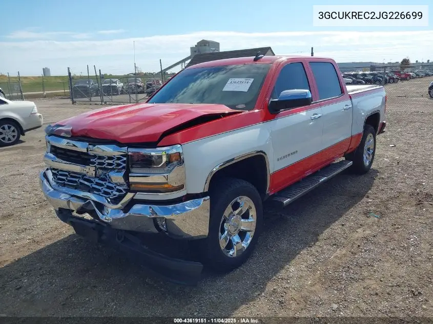 3GCUKREC2JG226699 2018 Chevrolet Silverado 1500 1Lt