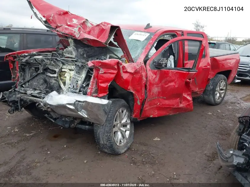 2GCVKREC8J1104104 2018 Chevrolet Silverado 1500 1Lt