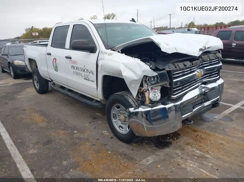1GC1KUEG2JF200274 2018 Chevrolet Silverado 2500Hd Wt