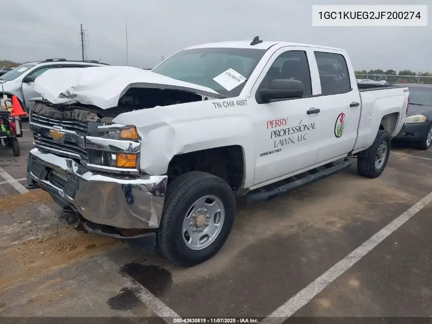 1GC1KUEG2JF200274 2018 Chevrolet Silverado 2500Hd Wt