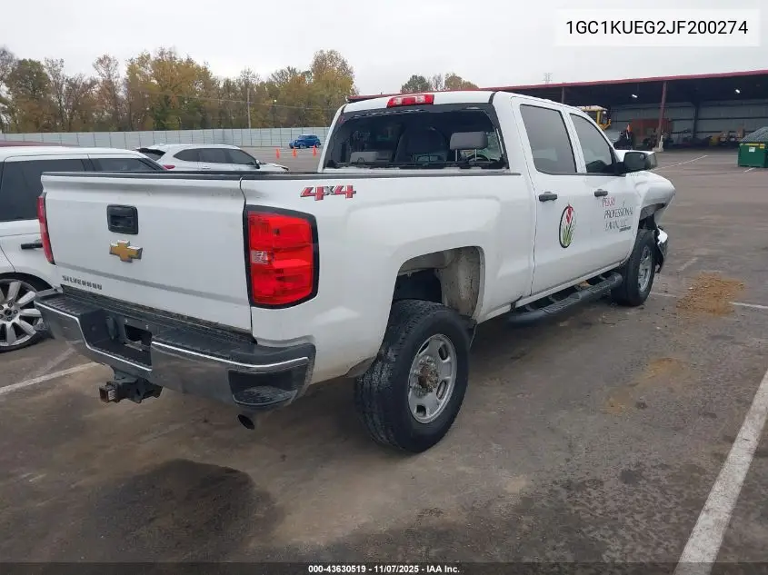 1GC1KUEG2JF200274 2018 Chevrolet Silverado 2500Hd Wt
