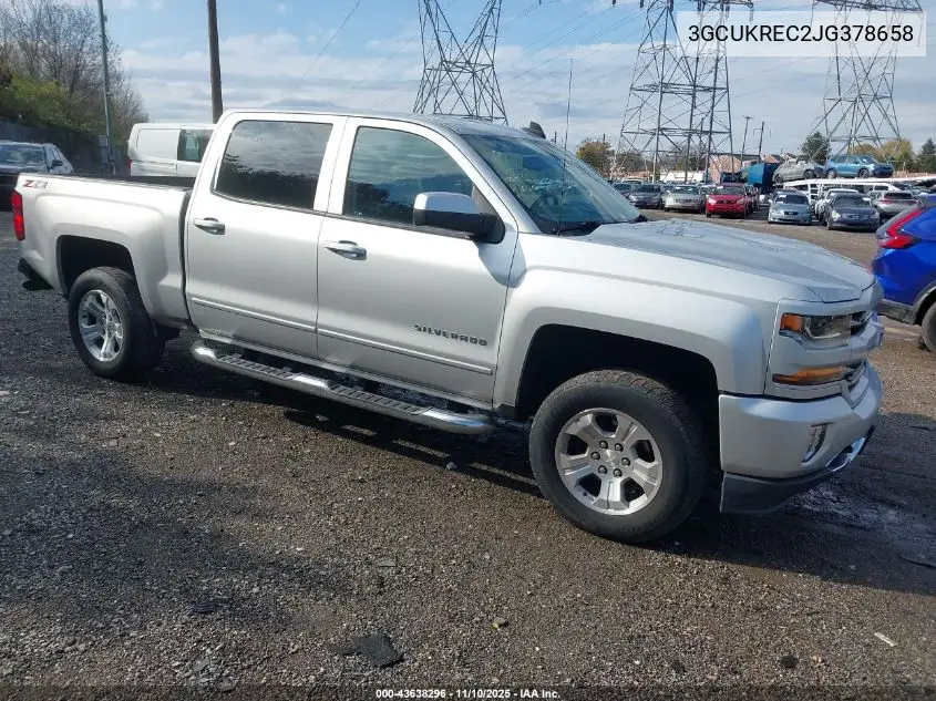 3GCUKREC2JG378658 2018 Chevrolet Silverado 1500 2Lt