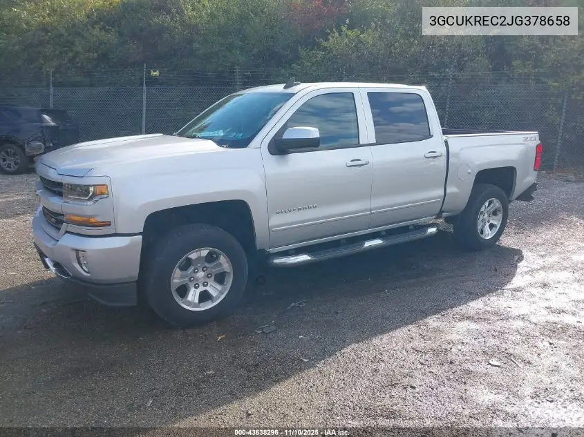 3GCUKREC2JG378658 2018 Chevrolet Silverado 1500 2Lt