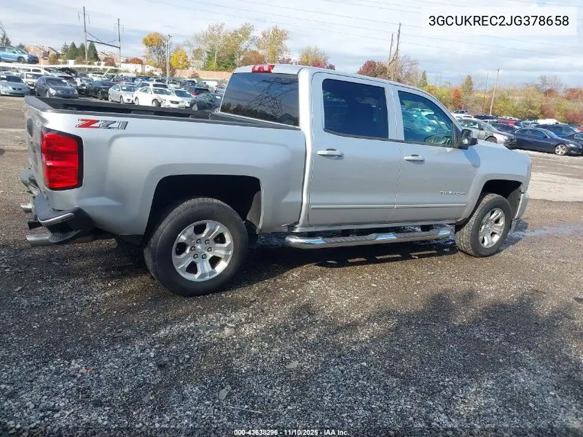 3GCUKREC2JG378658 2018 Chevrolet Silverado 1500 2Lt