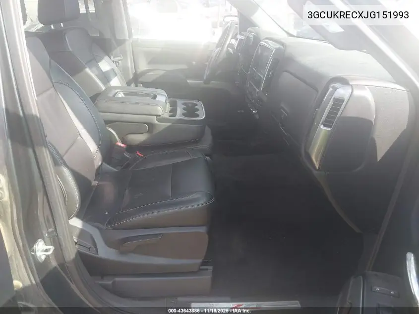 3GCUKRECXJG151993 2018 Chevrolet Silverado 1500 2Lt