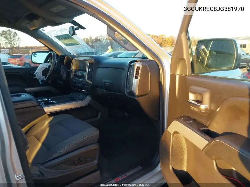 3GCUKREC8JG381970 2018 Chevrolet Silverado 1500 2Lt