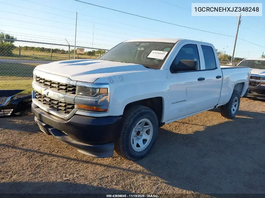 1GCRCNEHXJZ348248 2018 Chevrolet Silverado 1500 Wt