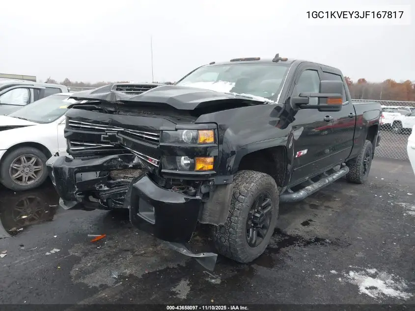 1GC1KVEY3JF167817 2018 Chevrolet Silverado 2500Hd Lt
