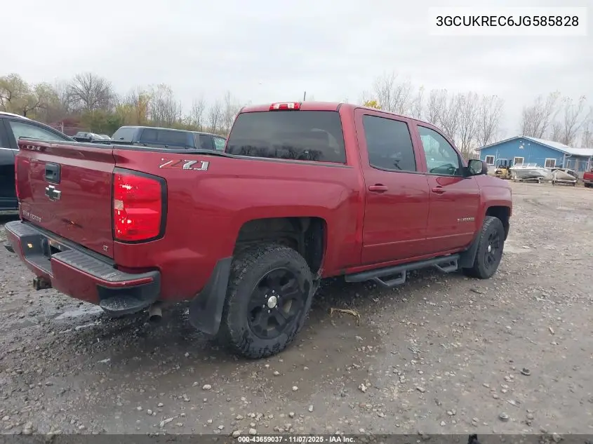 3GCUKREC6JG585828 2018 Chevrolet Silverado 1500 2Lt