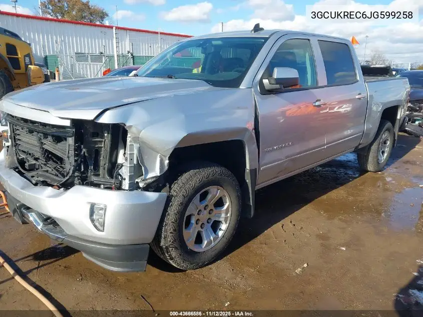 3GCUKREC6JG599258 2018 Chevrolet Silverado 1500 2Lt