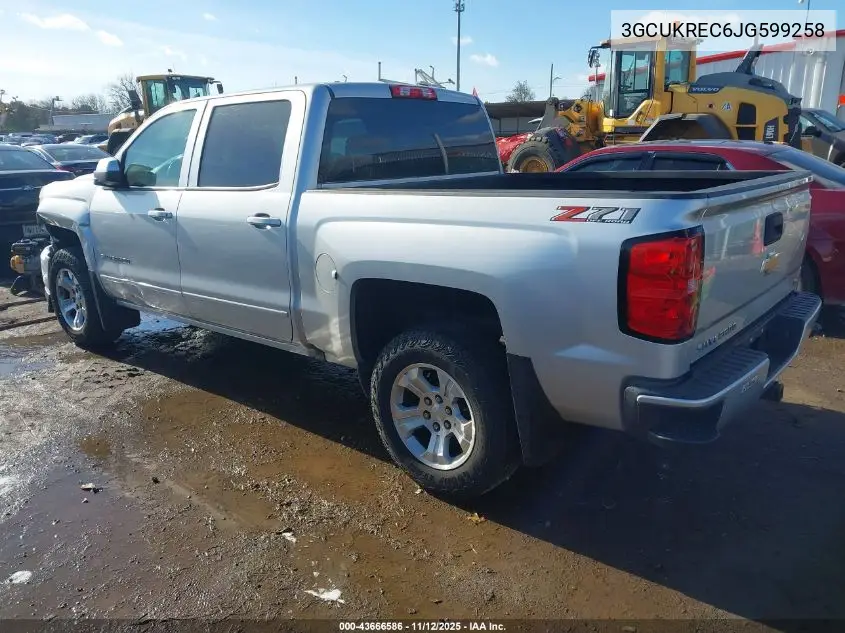 3GCUKREC6JG599258 2018 Chevrolet Silverado 1500 2Lt