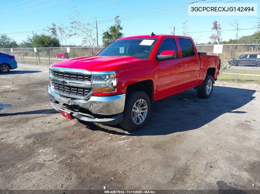 3GCPCRECXJG142494 2018 Chevrolet Silverado 1500 1Lt